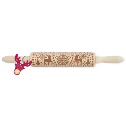 SCRAPCOOKING Rouleau à Pâtisserie Motifs Noël Xmas 39 cm