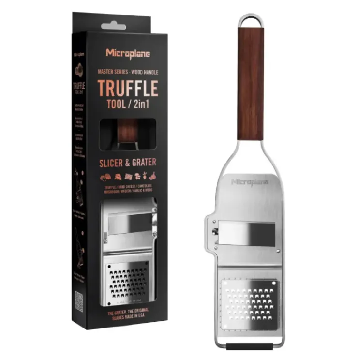 MICROPLANE Râpe à Truffes 2en1 Master Manche en Bois Clearance