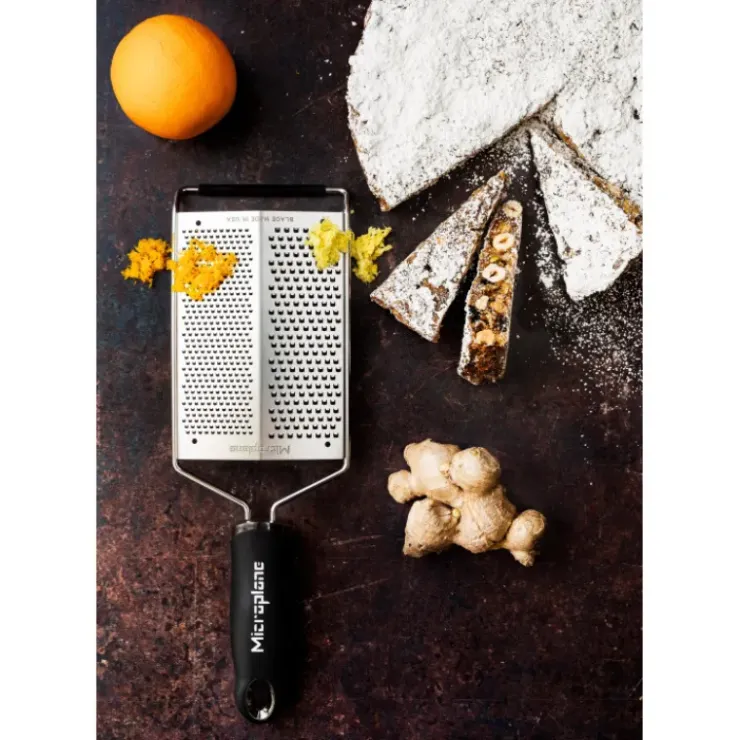 MICROPLANE Râpe Double Lame Fine et Gros Grains Gourmet New