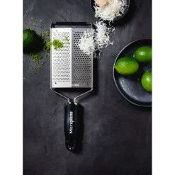 MICROPLANE Râpe Double Lame Fine et Gros Grains Gourmet New