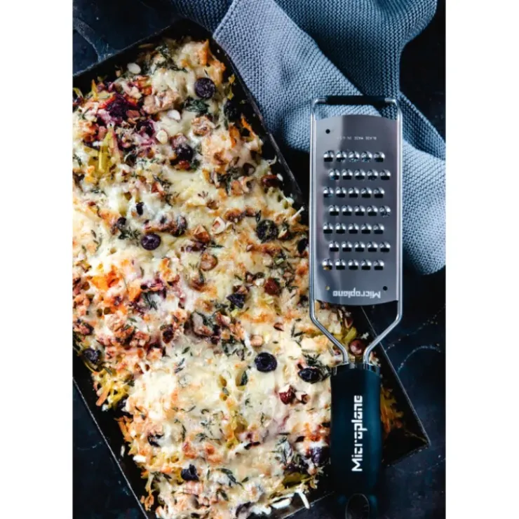 MICROPLANE Râpe Très Gros Grains Gourmet Noir Discount