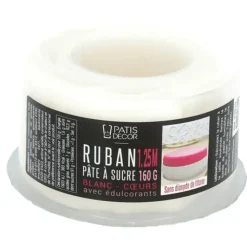 PATISDECOR Ruban Pate à Sucre Cœurs 1,25 m x H 5 cm Patisdécor Online