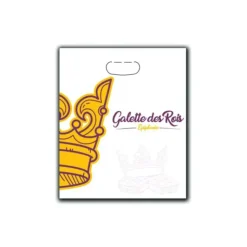 CUISINEADDICT Sac à Galette Ingraissable 30x35cm Motif Couronne x100 New