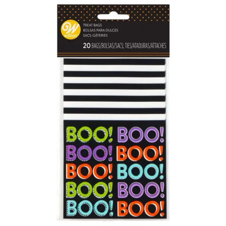 WILTON Sachet Bonbon Halloween BOO! 100x155mm (x20) Discount