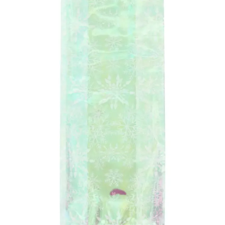WILTON Sachet Bonbon Irisé Flocon de Neige 11 x 23,5 cm avec Attaches Sachet (x10) Hot