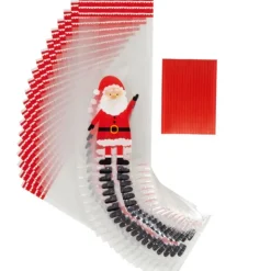 WILTON Sachet Bonbon Père Noël 10 x 5 cm x H 24 cm (x20) Best