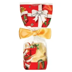 CUISINEADDICT Sachet Confiserie Père Noël 12x26cm (x100) - Fond Cartonné Outlet