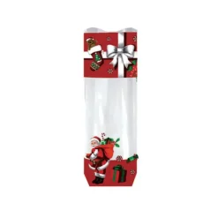 CUISINEADDICT Sachet Confiserie Père Noël 12x26cm (x100) - Fond Cartonné Outlet