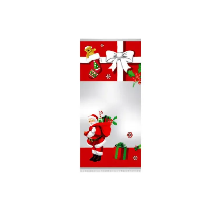 CUISINEADDICT Sachet Confiserie 12x26cm Père Noël et sa Hotte (x100)