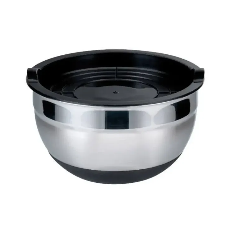 BAUMALU Saladier Inox avec Couvercle Ø 24 cm Best