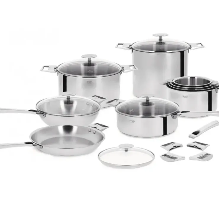 CRISTEL Sauteuse Casteline Ø 24 cm Manche Amovible Inox Discount