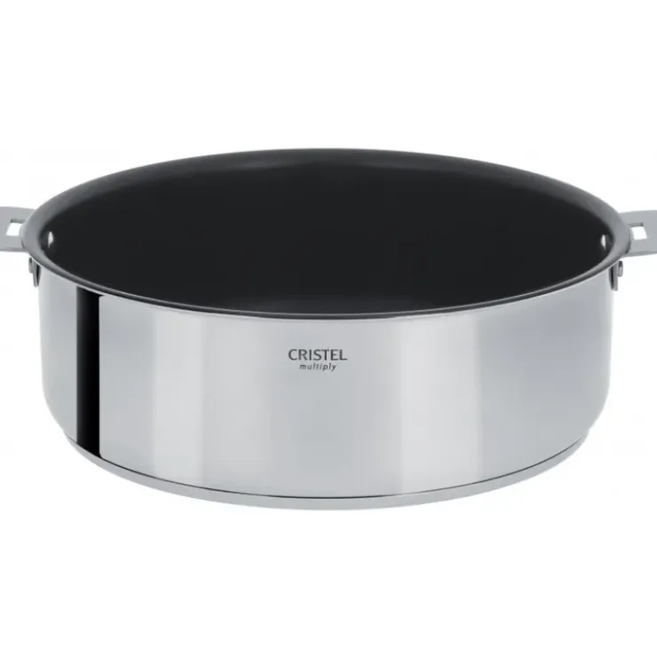 CRISTEL Sauteuse Casteline Ø 26 cm Manche Amovible Anti-Adhésive Inox Sale