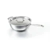 LE CREUSET Sauteuse du chef inox 24 cm avec couvercle New