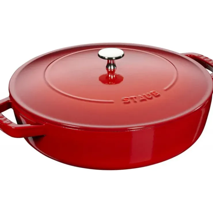 STAUB Sauteuse en Fonte Chistera 24 cm Rouge Cerise Online