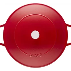 STAUB Sauteuse en Fonte Chistera 24 cm Rouge Cerise Online