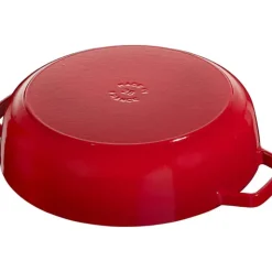 STAUB Sauteuse en Fonte Chistera 24 cm Rouge Cerise Online