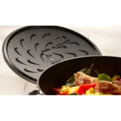 STAUB Sauteuse en Fonte Chistera 28 cm Noir Outlet