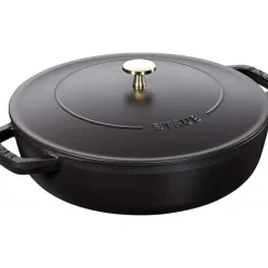 STAUB Sauteuse en Fonte Chistera 24 cm Noir