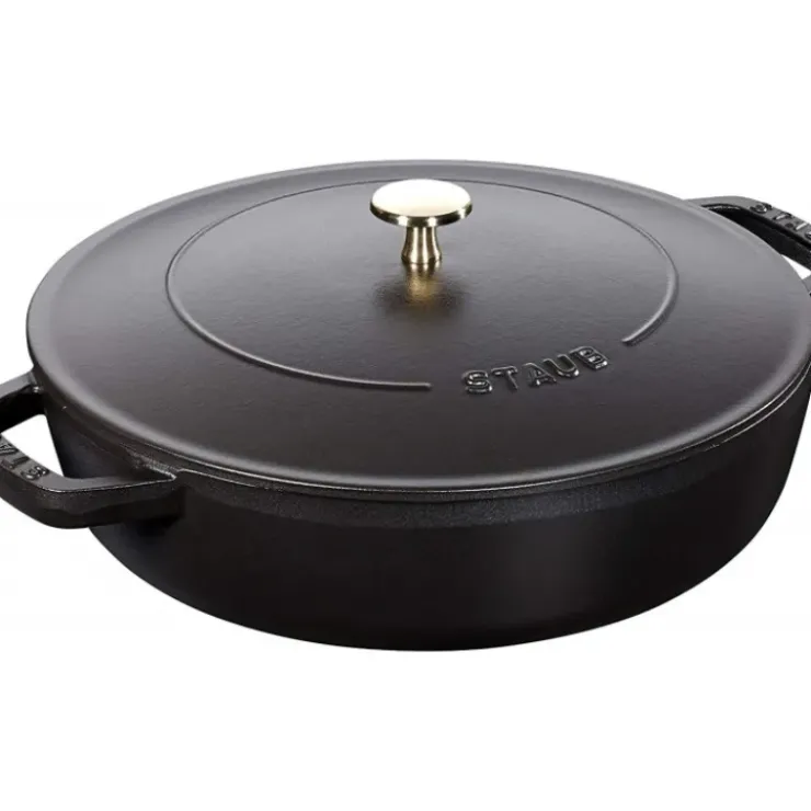 STAUB Sauteuse en Fonte Chistera 24 cm Noir