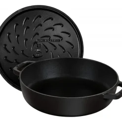 STAUB Sauteuse en Fonte Chistera 24 cm Noir