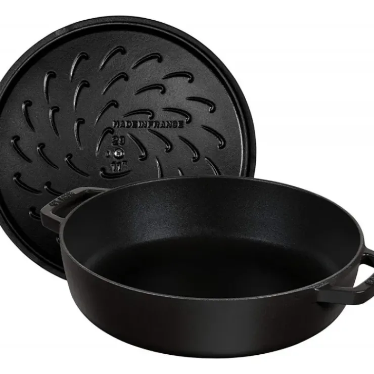STAUB Sauteuse en Fonte Chistera 24 cm Noir