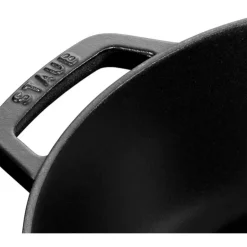 STAUB Sauteuse en Fonte Chistera 24 cm Noir