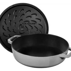 STAUB Sauteuse en Fonte Chistera 28 cm Gris Graphite Clearance