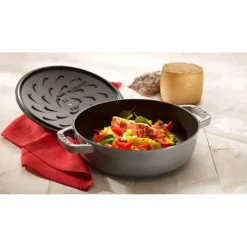 STAUB Sauteuse en Fonte Chistera 28 cm Gris Graphite Clearance