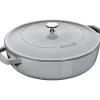 STAUB Sauteuse en Fonte Chistera 24 cm Gris Graphite Online