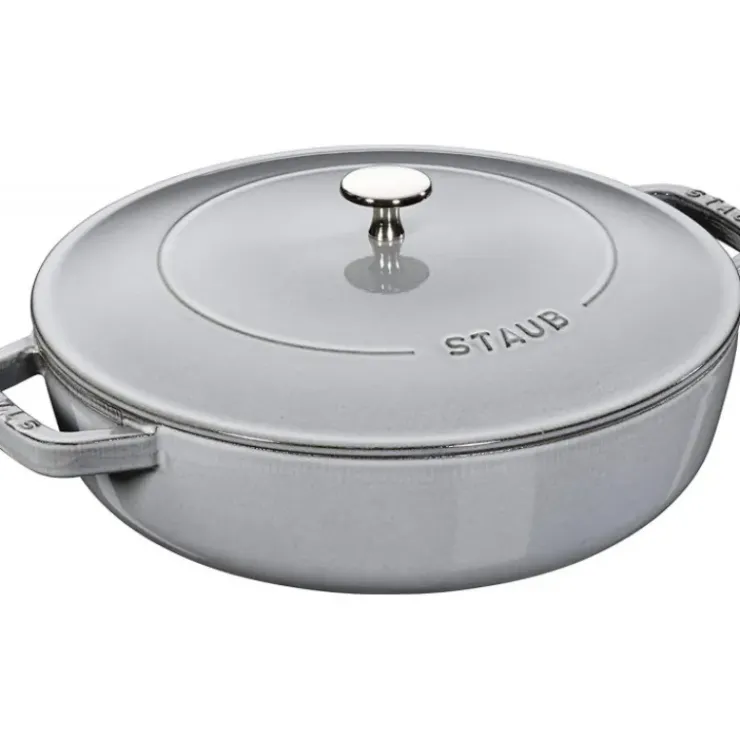 STAUB Sauteuse en Fonte Chistera 24 cm Gris Graphite Online