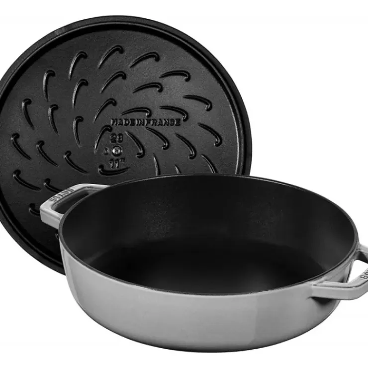 STAUB Sauteuse en Fonte Chistera 24 cm Gris Graphite Online