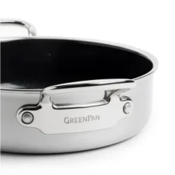 GREENPAN Sauteuse Inox Ø 26 cm avec Couvercle PREMIERE Hot