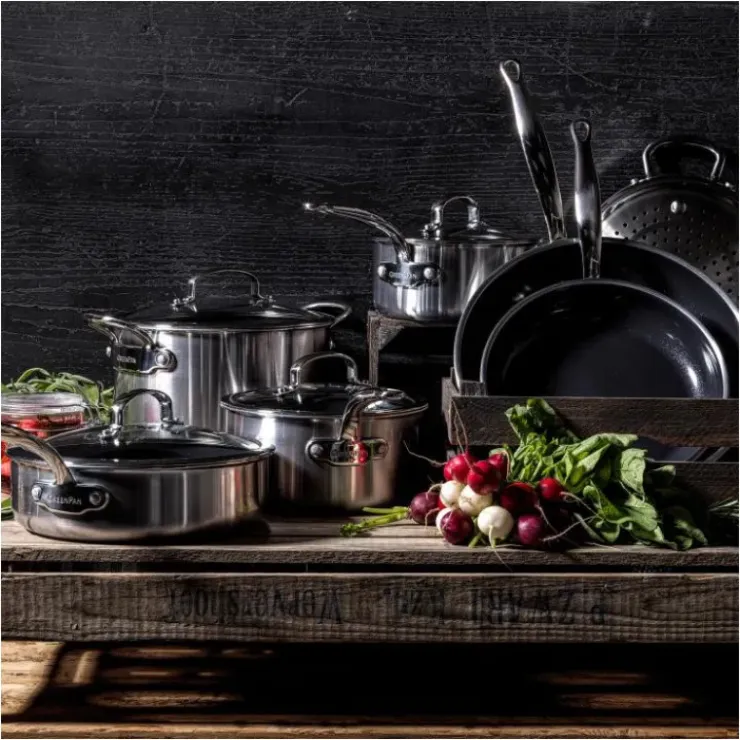 GREENPAN Sauteuse Inox Ø 26 cm avec Couvercle PREMIERE Hot
