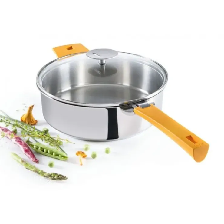 CRISTEL Sauteuse Mutine Ø 22 cm Manche Amovible Inox Best