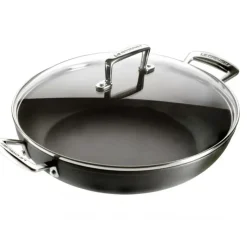 LE CREUSET Sauteuse Provençale 30 cm Anti-Adhérente avec couvercle Les Forgées