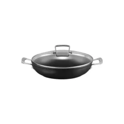 LE CREUSET Sauteuse Provençale 28 cm Anti-Adhérente avec couvercle Les Forgées Discount