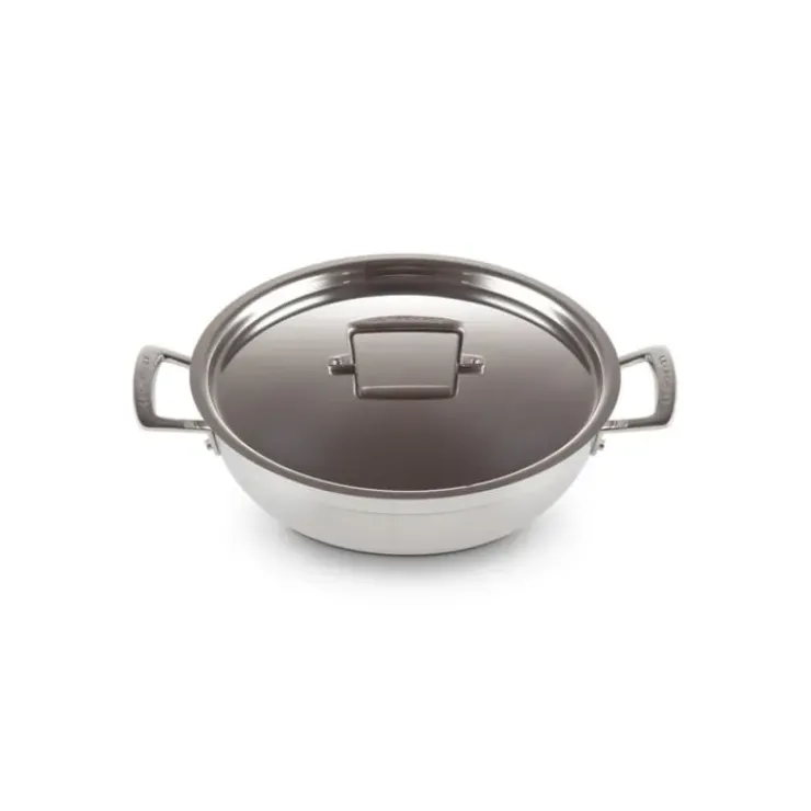 LE CREUSET Sauteuse Provençale en Inox et Couvercle 30 cm Best