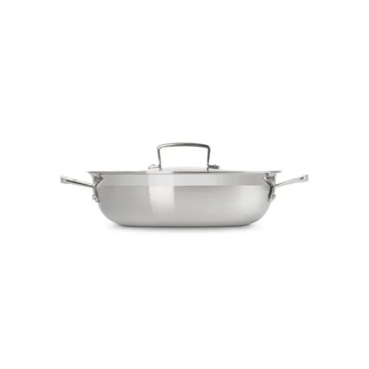 LE CREUSET Sauteuse Provençale en Inox et Couvercle 30 cm Best