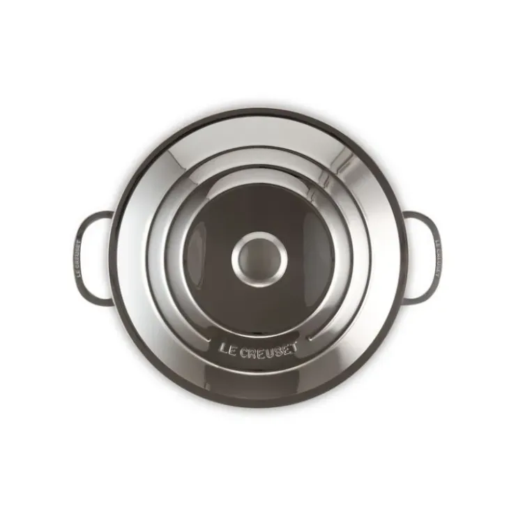 LE CREUSET Sauteuse Provençale Inox Signature 30 cm et couvercle Clearance
