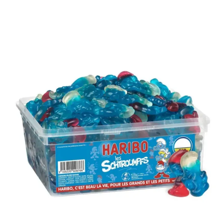 HARIBO Schtroumpf x 210 - Boîte Bonbon Hot