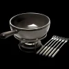 EMILE HENRY Service à Fondue en Céramique Ø 24 cm Fusain New