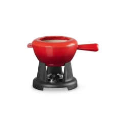 LE CREUSET Service à fondue manche fonte Cerise (rouge) Hot