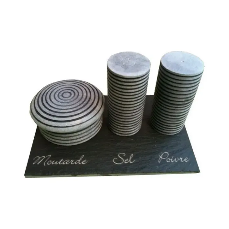 LEBRUN Service Sel, Poivre, Moutarde, Pierres hautes, par