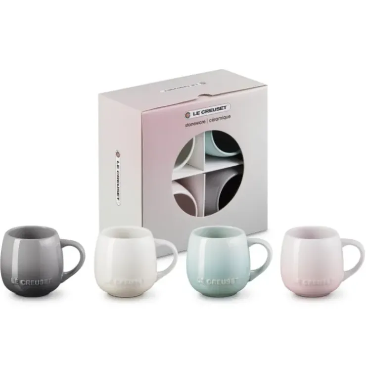 LE CREUSET Set 4 Mugs en Céramique Cocon 320 ml