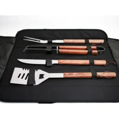 DEGLON Set barbecue 4 pièces transportable Discount