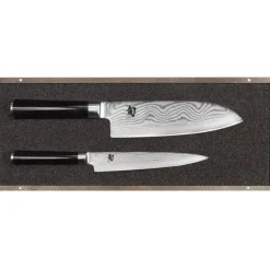 KAI Set Couteau Santoku et Couteau Universel Shun Classic Damas