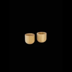 PEBBLY Set de 2 Coquetiers en Bambou Best