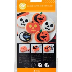 WILTON Set de 2 Emporte-Pièces et 2 Pochoirs Halloween Best