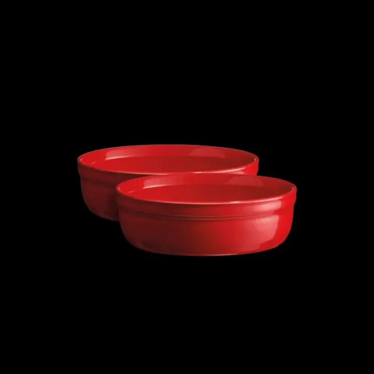 EMILE HENRY Set de 2 Ramequins à Crème Brûlée en Céramique Ø 12 cm Grand Cru Discount