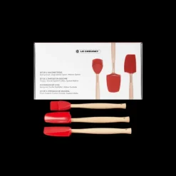 LE CREUSET Set de 3 Spatules Silicone Cerise Online